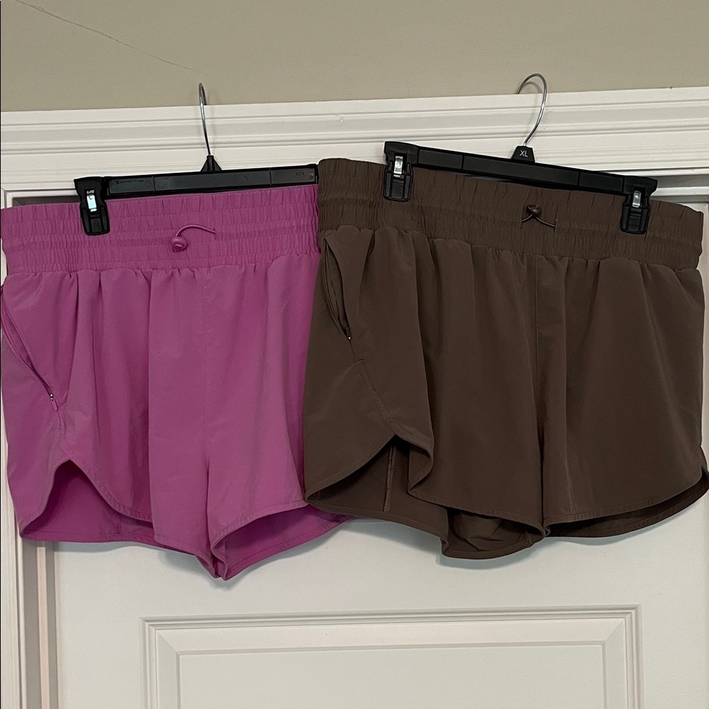 Women's All in Motion Pink and Brown Shorts size XL